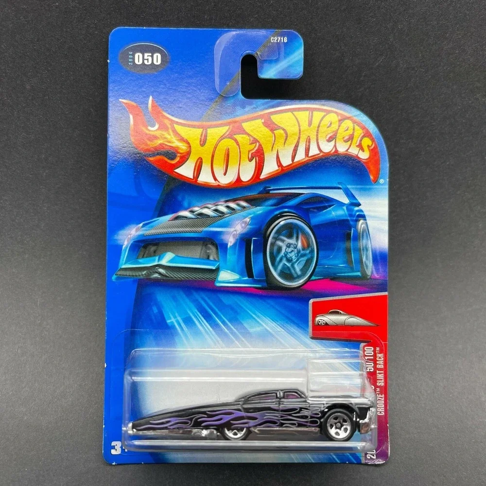 Hot Wheels 2004 First Editions Crooze Slikt Back‎ Black Diecast 1/64 #050